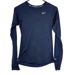 Nike Miller Running Dri-Fit Women's Small Long Sleeve Black